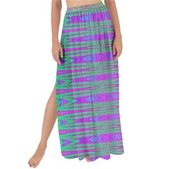 Glitch Machine Maxi Chiffon Tie-up Sarong by Thespacecampers