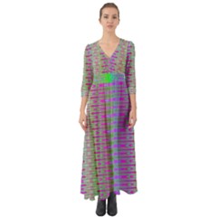 Glitch Machine Button Up Boho Maxi Dress by Thespacecampers