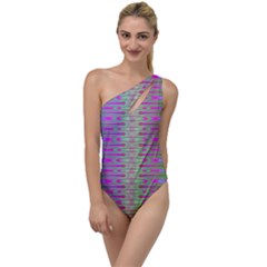 Glitch Machine To One Side Swimsuit by Thespacecampers