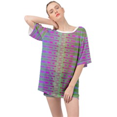 Glitch Machine Oversized Chiffon Top by Thespacecampers