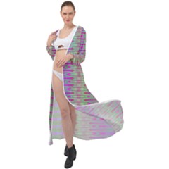 Glitch Machine Maxi Chiffon Beach Wrap by Thespacecampers