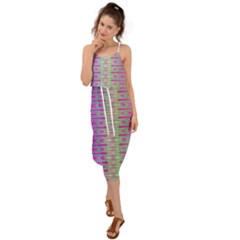 Glitch Machine Waist Tie Cover Up Chiffon Dress by Thespacecampers