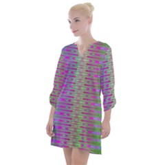 Glitch Machine Open Neck Shift Dress by Thespacecampers