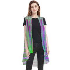 Glitch Machine Sleeveless Chiffon Waistcoat Shirt