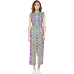 Glitch Machine Women s Frill Top Chiffon Jumpsuit by Thespacecampers