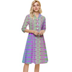 Glitch Machine Classy Knee Length Dress by Thespacecampers