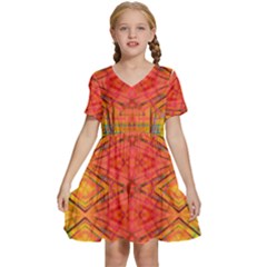 Hexafusion Kids  Short Sleeve Tiered Mini Dress