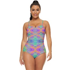 Hippie Dippie Retro Full Coverage Swimsuit by Thespacecampers