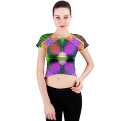 Honeycomb High Crew Neck Crop Top by Thespacecampers