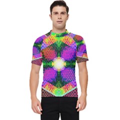 Honeycomb High Men s Short Sleeve Rash Guard by Thespacecampers