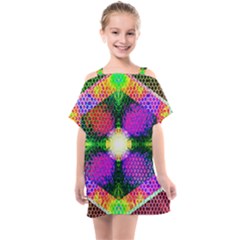 Honeycomb High Kids  One Piece Chiffon Dress by Thespacecampers