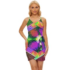 Honeycomb High Wrap Tie Front Dress by Thespacecampers