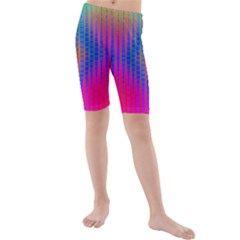 Intoxicating Rainbows Kids  Mid Length Swim Shorts by Thespacecampers