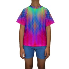 Intoxicating Rainbows Kids  Short Sleeve Swimwear by Thespacecampers