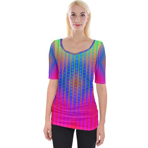 Intoxicating Rainbows Wide Neckline Tee by Thespacecampers