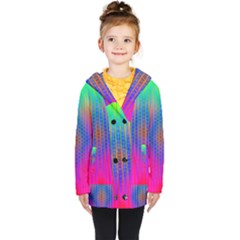 Intoxicating Rainbows Kids  Double Breasted Button Coat by Thespacecampers