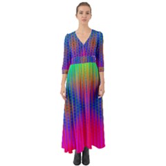 Intoxicating Rainbows Button Up Boho Maxi Dress by Thespacecampers