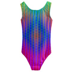 Intoxicating Rainbows Kids  Cut-out Back One Piece Swimsuit by Thespacecampers