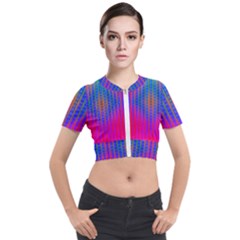 Intoxicating Rainbows Short Sleeve Cropped Jacket by Thespacecampers