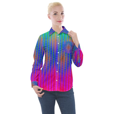 Intoxicating Rainbows Women s Long Sleeve Pocket Shirt by Thespacecampers