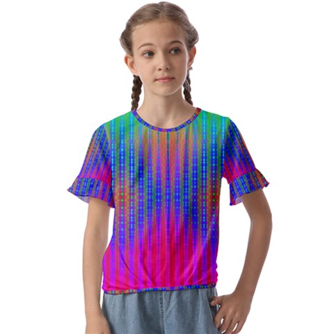 Intoxicating Rainbows Kids  Cuff Sleeve Scrunch Bottom Tee by Thespacecampers