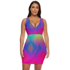 Intoxicating Rainbows Draped Bodycon Dress