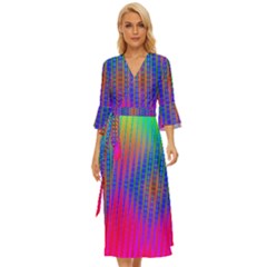 Intoxicating Rainbows Midsummer Wrap Dress