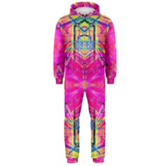 Kaleidoscopic Fun Hooded Jumpsuit (men) by Thespacecampers