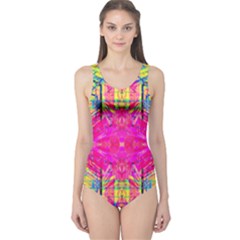 Kaleidoscopic Fun One Piece Swimsuit by Thespacecampers