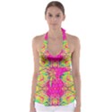 Kaleidoscopic Fun Babydoll Tankini Top View1