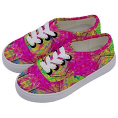 Kaleidoscopic Fun Kids  Classic Low Top Sneakers by Thespacecampers