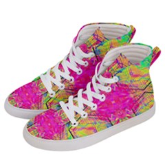 Kaleidoscopic Fun Women s Hi-top Skate Sneakers by Thespacecampers