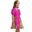 Kaleidoscopic Fun Kids  Short Sleeve Dolly Dress View3