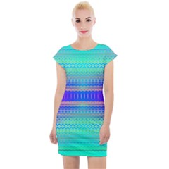 Liquid Lens Cap Sleeve Bodycon Dress by Thespacecampers