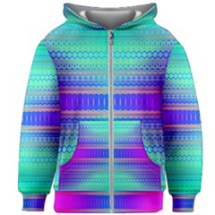 Liquid Lens Kids  Zipper Hoodie Without Drawstring by Thespacecampers