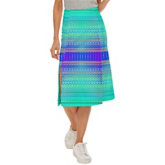 Liquid Lens Midi Panel Skirt