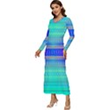 Liquid Lens Long Sleeve Velour Longline Maxi Dress View2