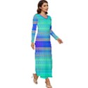 Liquid Lens Long Sleeve Velour Longline Maxi Dress View3