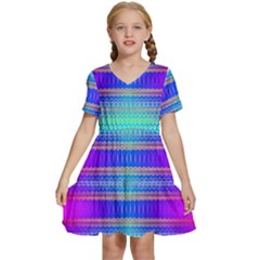 Liquid Lens Kids  Short Sleeve Tiered Mini Dress