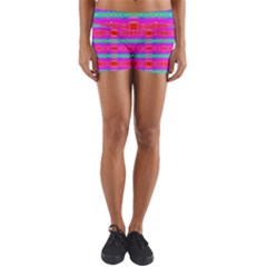 Love Burst Yoga Shorts by Thespacecampers