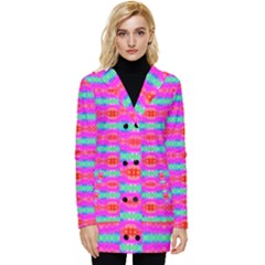 Love Burst Button Up Hooded Coat 