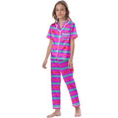 Love Burst Kids  Satin Short Sleeve Pajamas Set by Thespacecampers