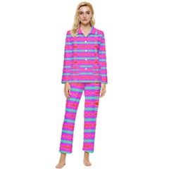 Love Burst Womens  Long Sleeve Velvet Pocket Pajamas Set