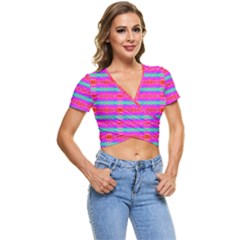 Love Burst Short Sleeve Foldover Tee