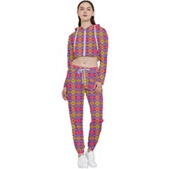 Manifestation Love Cropped Zip Up Lounge Set by Thespacecampers