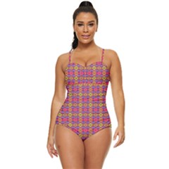 Manifestation Love Retro Full Coverage Swimsuit by Thespacecampers