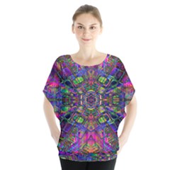 Mind Bender Batwing Chiffon Blouse