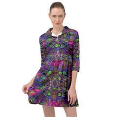 Mind Bender Mini Skater Shirt Dress