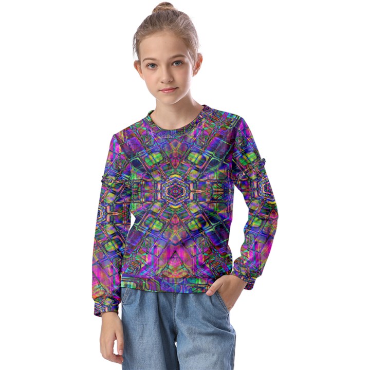 Mind Bender Kids  Long Sleeve Tee with Frill 