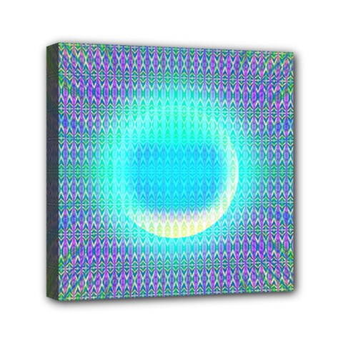 Moonburst Mini Canvas 6  X 6  (stretched) by Thespacecampers